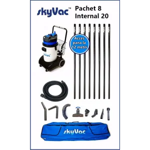 Aspirator pentru arii greu accesibile + 8 poli 12m | SkyVac Internal 30 | SpinAclean
