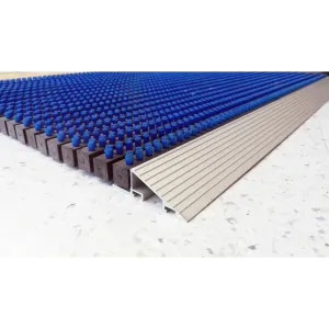 Covor intrare cu profil din aluminiu 475x785 mm | ALBASTRU | ABI