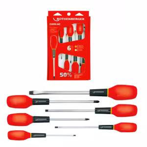 Set 6 surubelnite drepte / cruce |  EUROLINE |  Rothenberger
