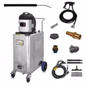Generator de abur trifazic cu putere reglabila de curatate integrat | Steam Box Vac Pro | Tecno Vap