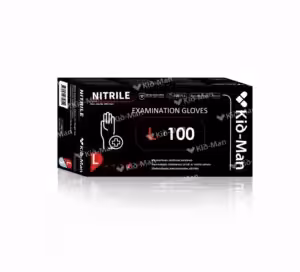 Manusi din nitril , marime M, culoare negru , 100 buc | Kid-Man