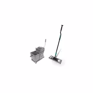 Mop ergonomic  si galeata cu storcator pentru curatare pardoseli | FAKT8 Ergo Clean | UNGER