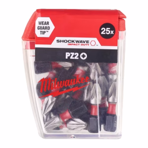 Set de 25 biti Shockwave Impact Duty, PZ2 x 25mm | Milwaukee