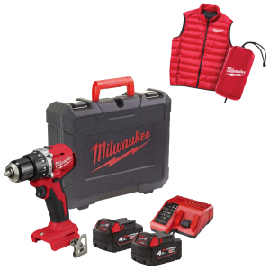 4933499458 Masina de gaurit cu percutie cu 2 acumulatori 4Ah | Milwaukee - Magazin Online Unilift Serv masina