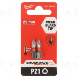 Biți PZ1 pentru șurubelnițe SHOCKWAVE | Milwaukee