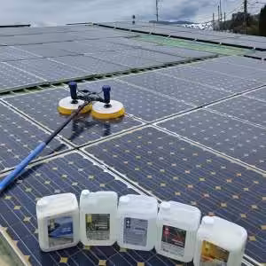 Perie dubla electrica pentru curatarea panourilor fotovoltaice | UnicleanSolar