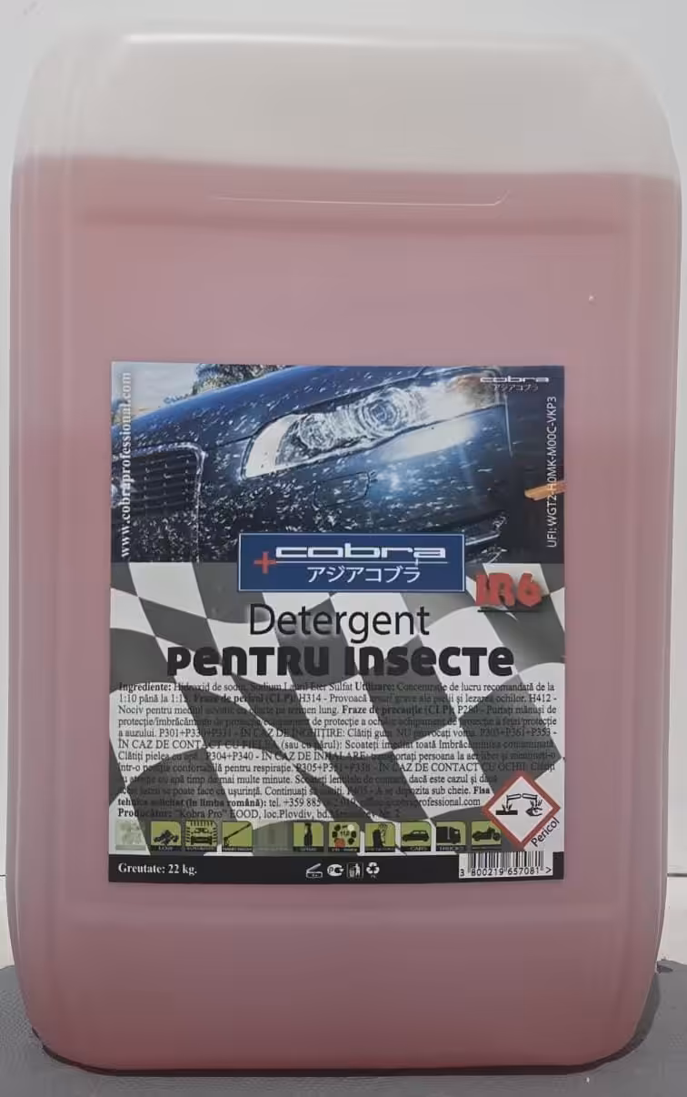Detergent auto pentru indepartarea insectelor 22 kg | COBRA