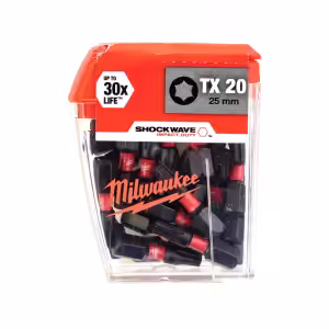 Biți SHOCKWAVE™ IMPACT DUTY - 25 buc | CD TX20 25 MM | Milwaukee