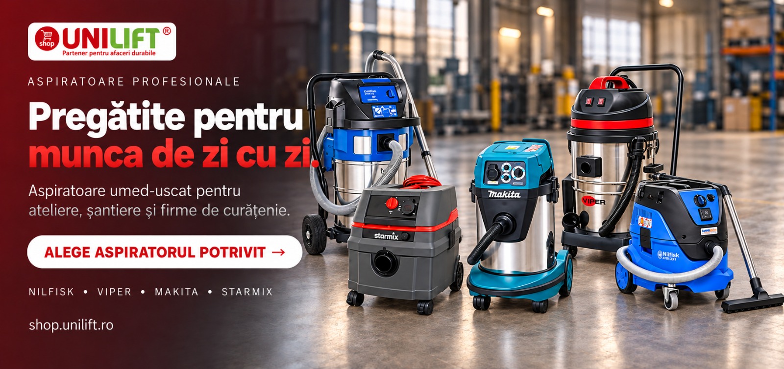 Toate brandurile internaționale distribuite de Unilift, într-un singur loc